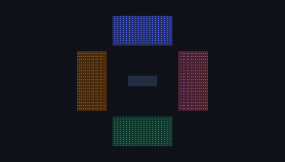 Arena — End Stage seating chart template — 1,120 seats