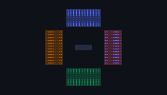 Basketball Arena seating chart template — 1,408 seats
