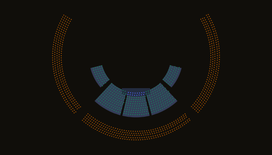 House of Worship seating chart template — 1,134 seats