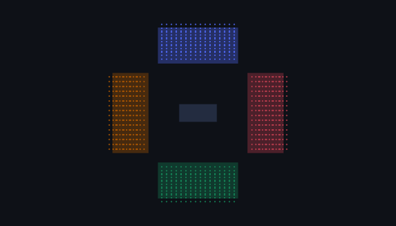 Opera House seating chart template — 960 seats